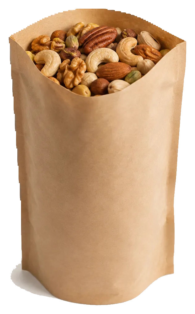 Wholesale dry fruits in a resealable retail pouch